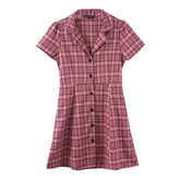 Nevermind Plaid Dress