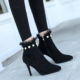 Casual High Heel Ankle Boots