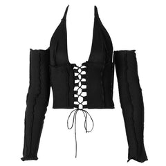 Top con cordones Nothing To Hidden