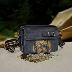 Handgemachte Handtaschen aus Rindsleder mit Kaninchen-Design