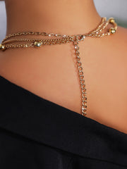 Five-Pointed Star Multi-Layer Necklace Metal Chain