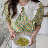 Hemd mit Blumenkragen