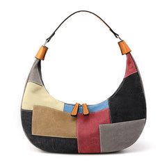 Bolsa de lona diseñada con forma de luna