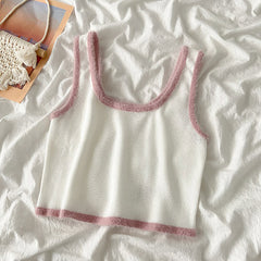 Y2K Ästhetisches Baby Pelz Top