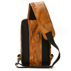 Vintage Leder Brusttasche
