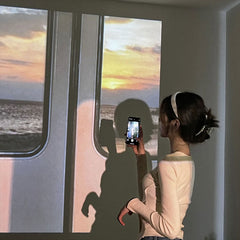 Zug-Fake-Fenster-Wandprojektor