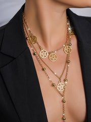 Five-Pointed Star Multi-Layer Necklace Metal Chain