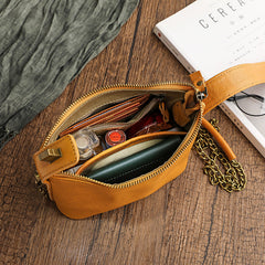 Handtaschen mit Kette aus pflanzlich gegerbtem Leder