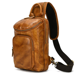 Vintage Leder Brusttasche