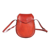 Handgemachte kleine Tasche aus pflanzlich gegerbtem Leder