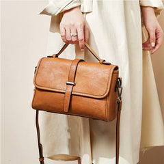 Messenger-Handtasche aus pflanzlich gegerbtem Leder