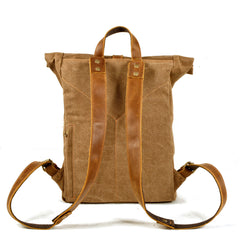 Vintage Leder Gewachstes Canvas