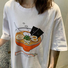 Camiseta de fideos ramen