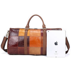 Große Vintage Sotrage Leder Reisetasche