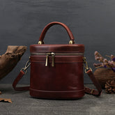 Lässige Damen-Schultertasche aus Leder