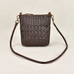 Gewebte Ledertasche mit speziellem Design