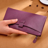 Large Storage Leather Double Long Wallets