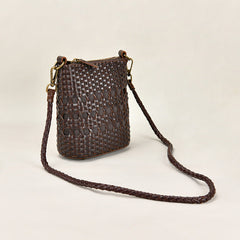 Gewebte Ledertasche mit speziellem Design