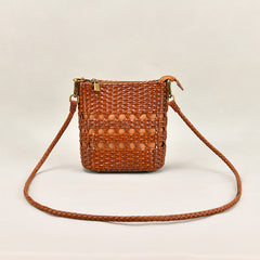 Gewebte Ledertasche mit speziellem Design