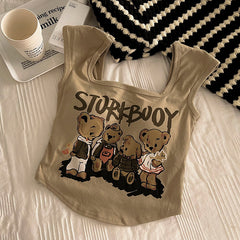 Y2K Süßes Bären Tank Top