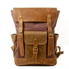 Wasserdichtes Vintage-Leder-Canvas