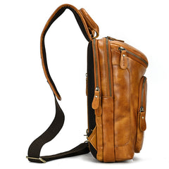 Vintage Leder Brusttasche
