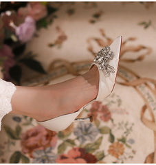 Stiletto Heel Rhinestone Pointed Sandals