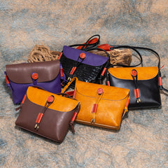 Lässige Schulterhandtaschen aus Rindsleder