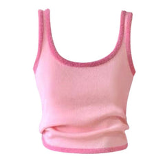 Y2K Ästhetisches Baby Pelz Top