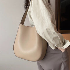 Damen Leder Handtasche mit Schnalle W9753