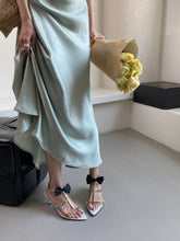 Pointed Bow T-strap Roman Stiletto High Heels