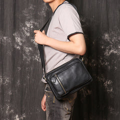 Bolso de hombro de piel de vaca