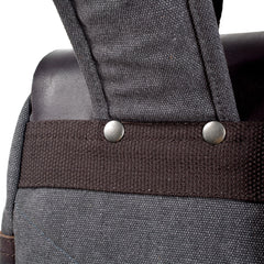Vintage Kusual Reise-Laptop aus Leder und Canvas