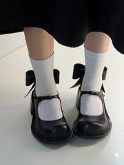 Mary Jane Shoes Round Toe Low Heel Flat Lolita Shoes