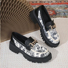 Thick-Soled All-Match Retro Leather Shoes