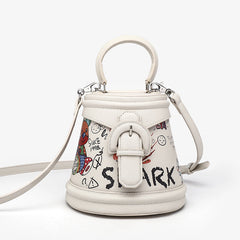 Bolsos cruzados para mujer con diseño de grafiti