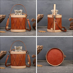 Vintage Clutch aus Rindsleder