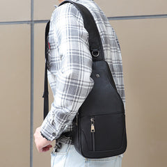 Bolso de pecho de piel de vacuno