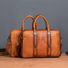 Lässige Aktentasche aus Vintage-Leder
