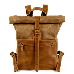 Vintage Leder Gewachstes Canvas