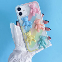 Funda para iPhone con osos pastel
