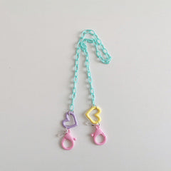 Pastellfarbene Gesichtsmaskenhalterkette
