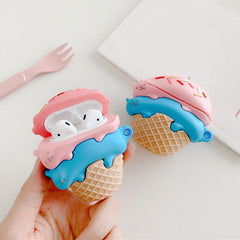 Estuche para AirPods con helado pastel