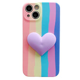 Pastel Rainbow Stripes Case For IPhone