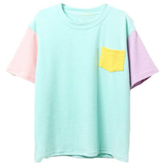 Pastell-Kombi-T-Shirt