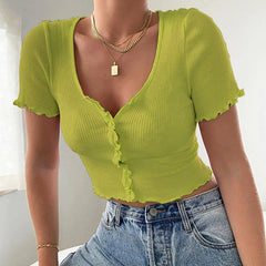 Geripptes Oberteil mit Persönlichkeitskrise