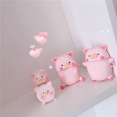 Estuche para AirPods con diseño de cerdo