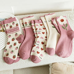 Rosa Ästhetik Socken