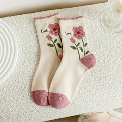 Rosa Ästhetik Socken