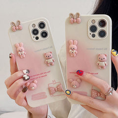 Pink Bunnies Case For IPhone